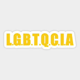 lgbtqcia lgbtqia Kurt Metzger Sticker